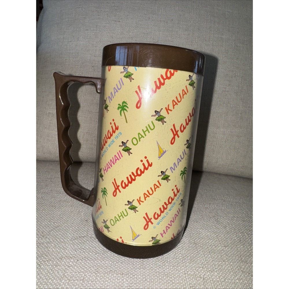 Vintage 1970's Hawaii‎ Thermos Coffee Cup
